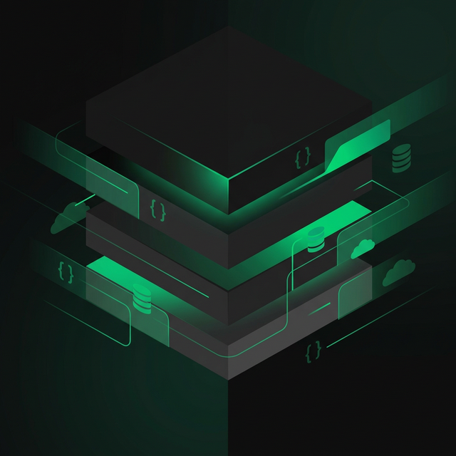 Abstract layered technology stack visualization